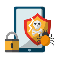 smartphone shield protection virus danger system information