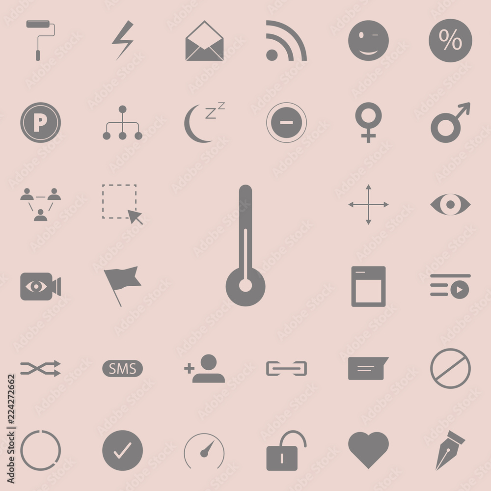 Poster thermometer icon. web icons universal set for web and mobile
