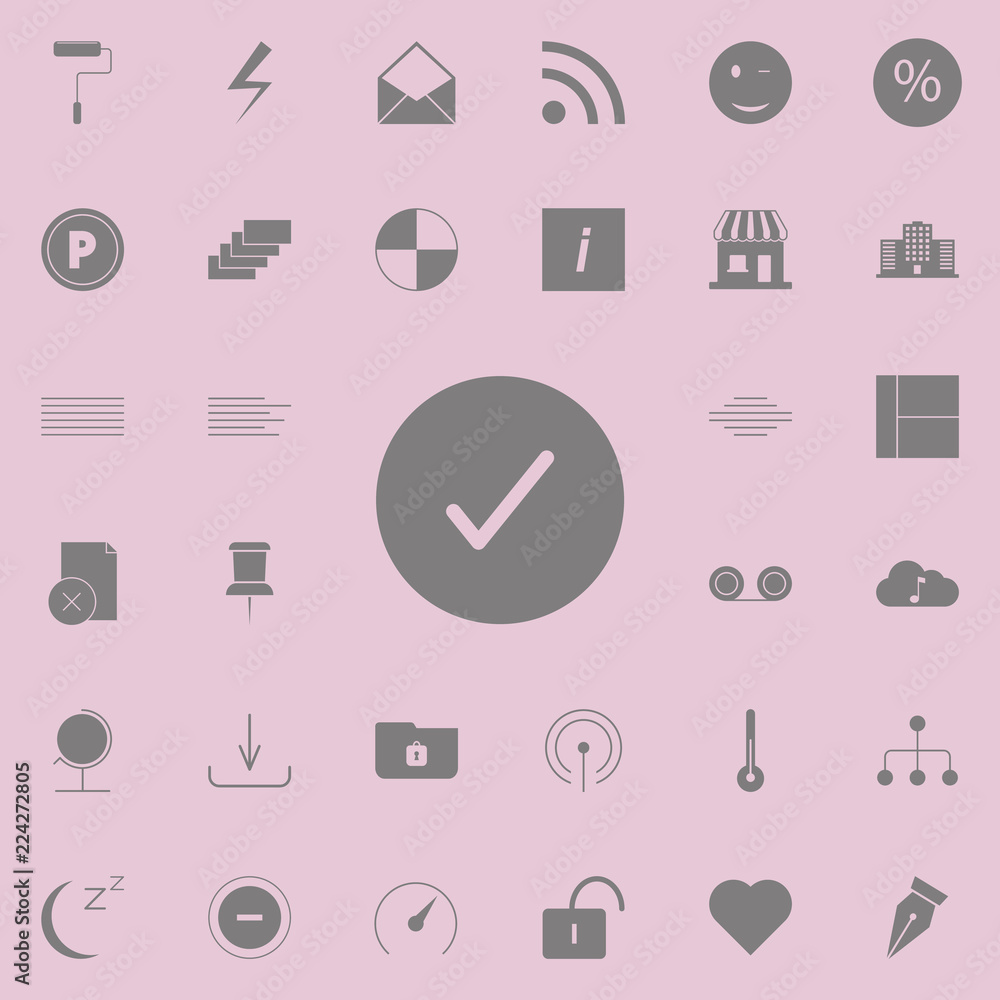 Aufkleber approved icon. web icons universal set for web and mobile