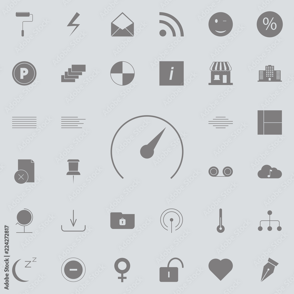Poster speedometer icon. web icons universal set for web and mobile