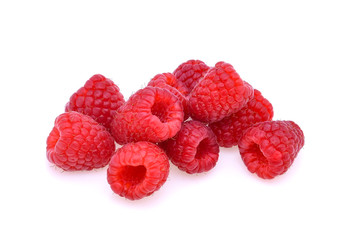 Raspberry isolated on white background