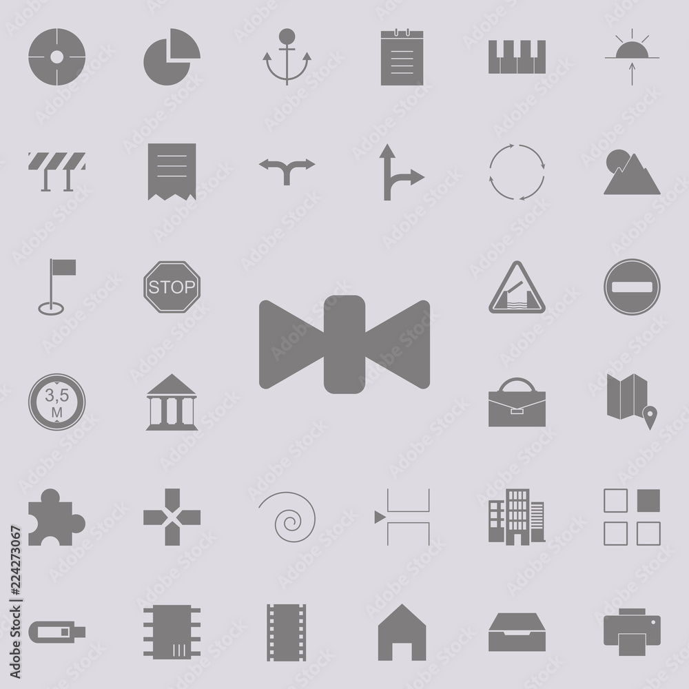 Aufkleber bow tie icon. web icons universal set for web and mobile