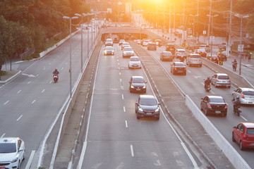 sunset seen from above the bridge