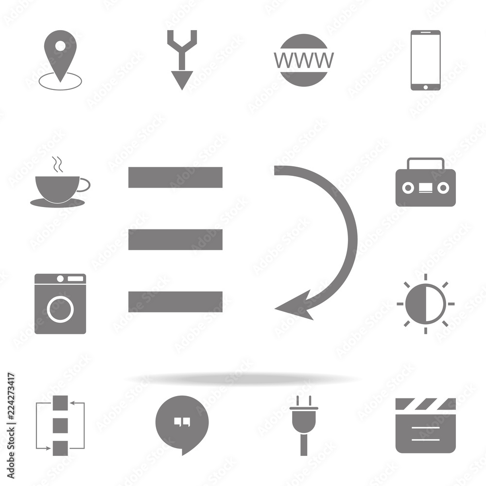 Poster bars graphic descending icon. web icons universal set for web and mobile