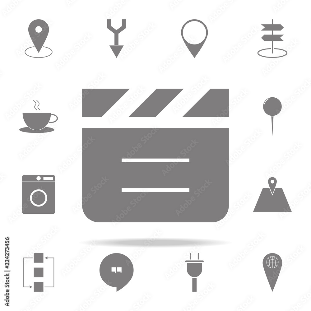 Poster video icon. web icons universal set for web and mobile