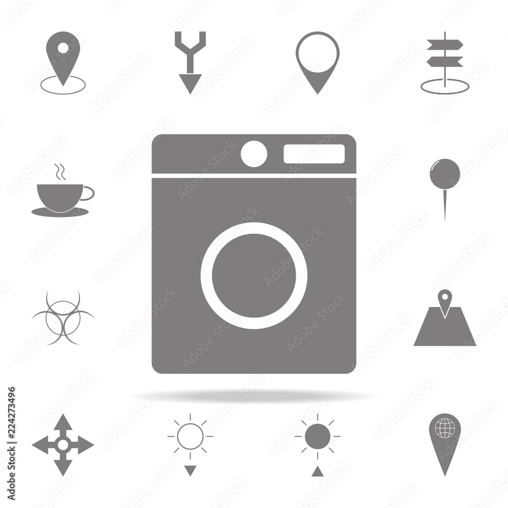 Poster washing machine icon. web icons universal set for web and mobile