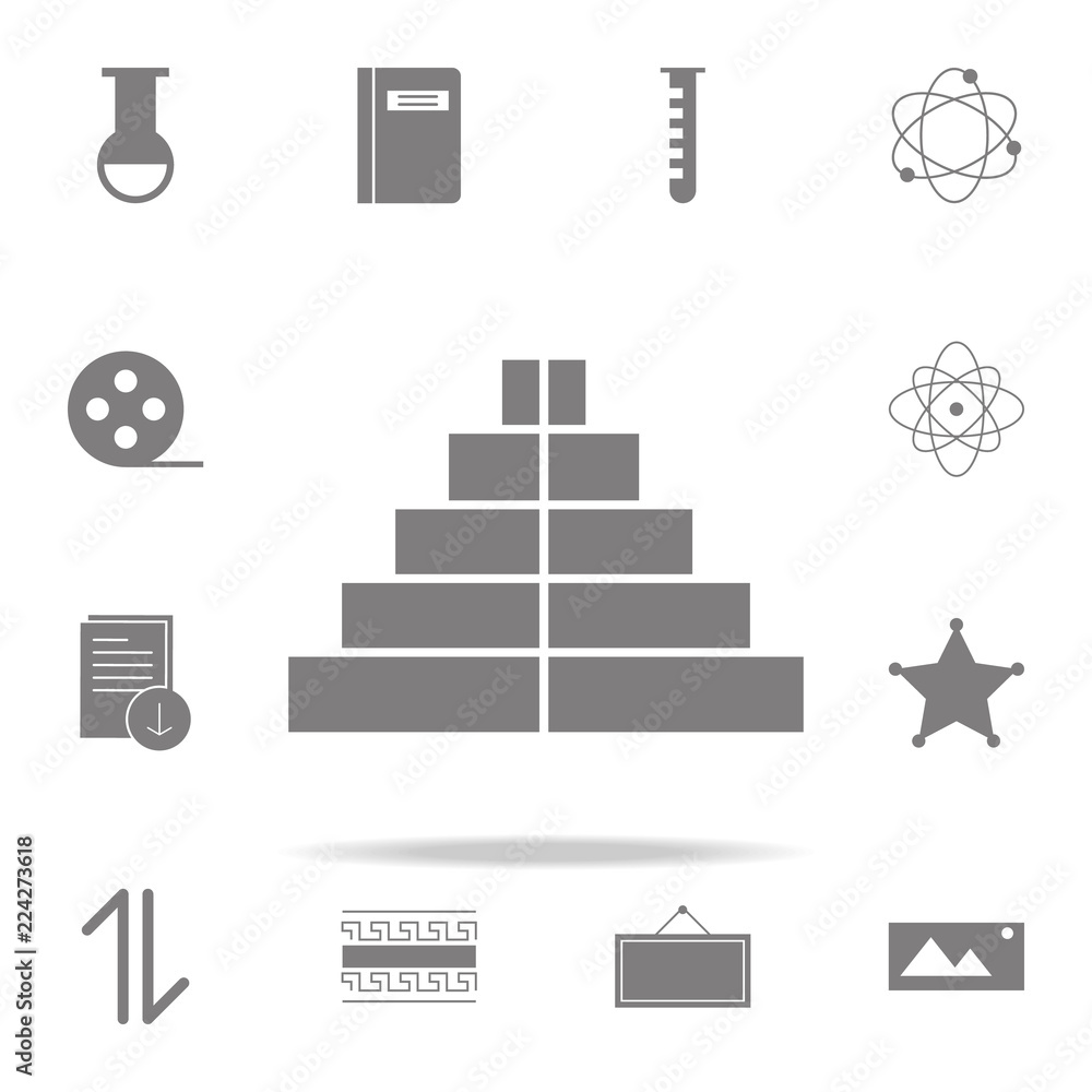 Poster pyramid icon. web icons universal set for web and mobile