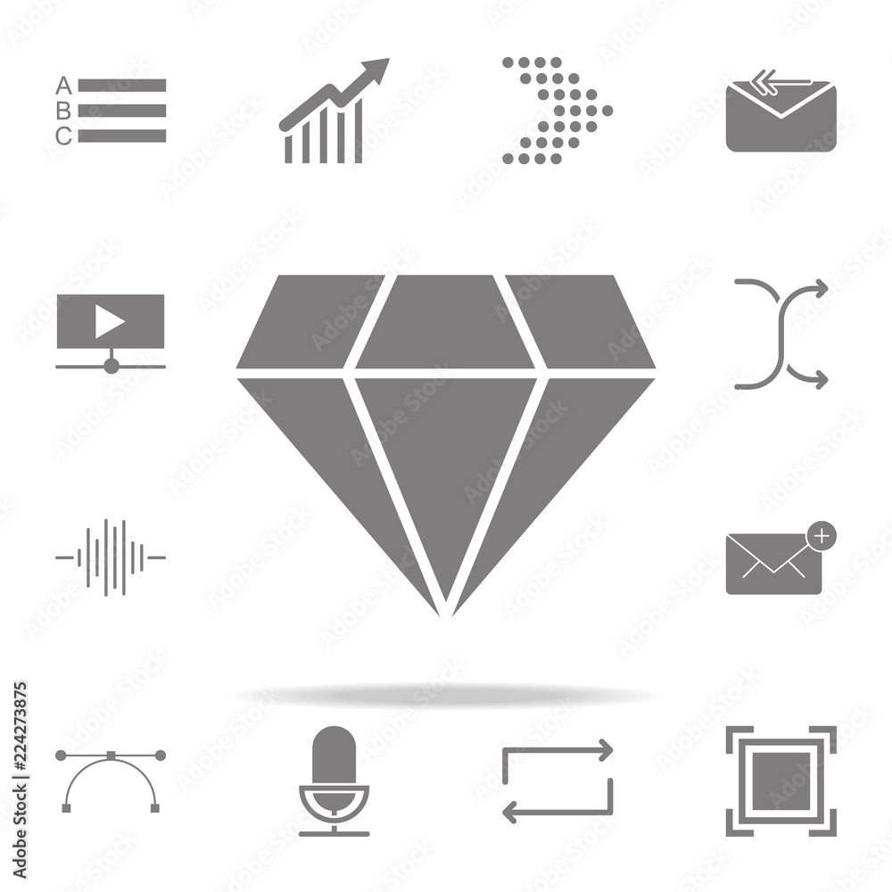 Poster diamond icon. web icons universal set for web and mobile