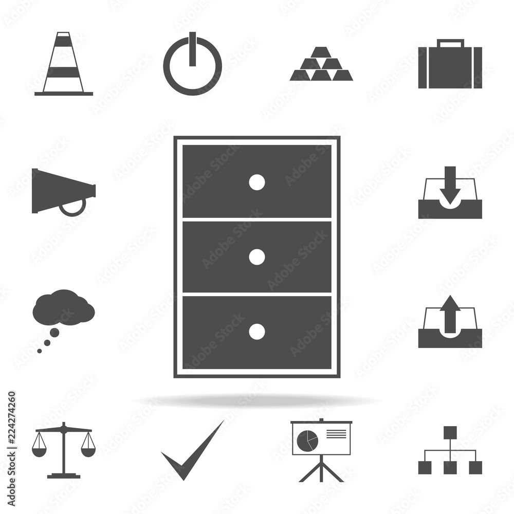 Poster office nightstand icon. web icons universal set for web and mobile