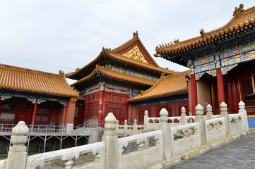 The ancient Chinese buildings