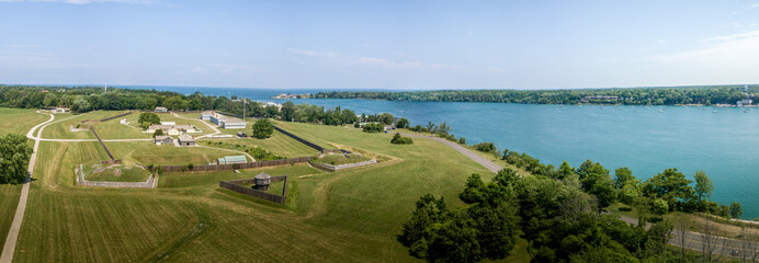 Fort George Niagara Canada aerial view