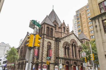 Naklejka premium Different churches in Philadelphia