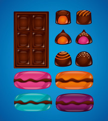 sweet candy concept
