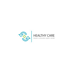abstract Medical Health care Logo icon. vector illustration