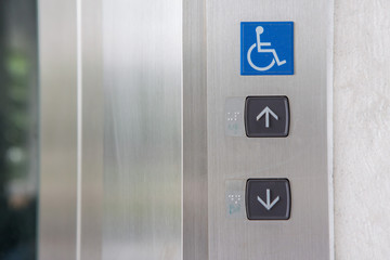symbols of elevator for disabled