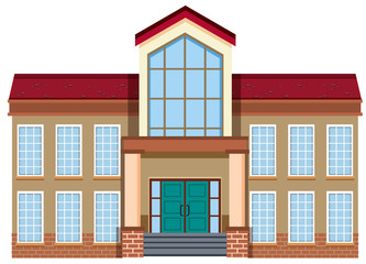 A flat modern building