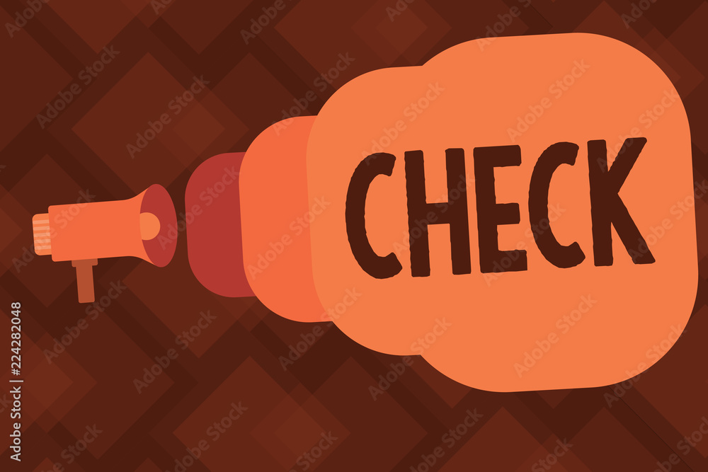 Aufkleber conceptual hand writing showing check. business photo text mark click on a box in order to select a 
