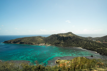 Fototapeta na wymiar Isles des Saintes Guadeloupe Landscape