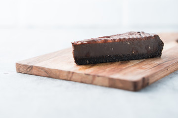 Fototapeta na wymiar Chocolate Brownie Cheesecake