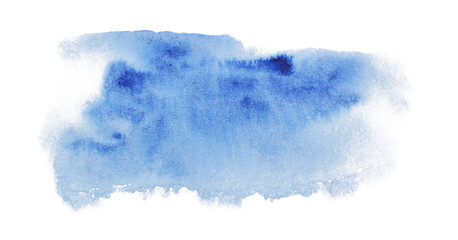 Blue spot with watercolor with blue spots