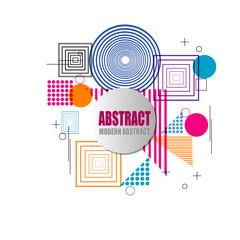 Abstract colorful geometric pattern design and background
