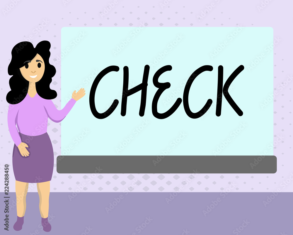 Aufkleber text sign showing check. conceptual photo mark click on a box in order to select a particular option