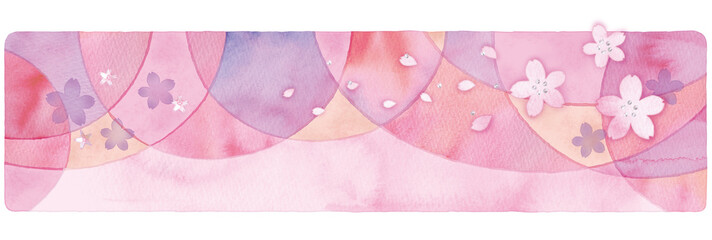 桜の背景イラスト