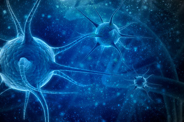 3d rendering Virus bacteria cells background