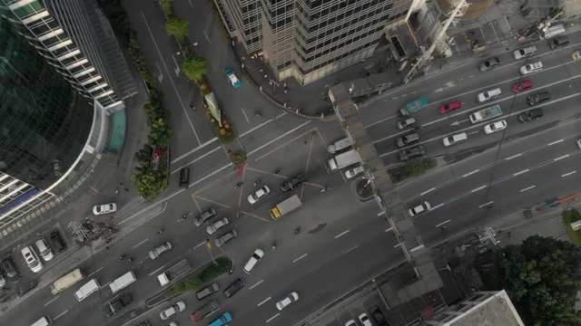 Urban Traffic Eastwood City In The Philippines