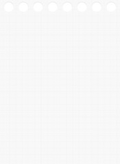 Leerer karierter Zettel für Notizen