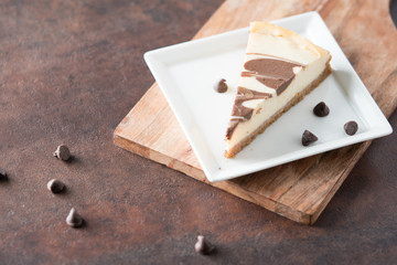 Chocolate swirl cheesecake