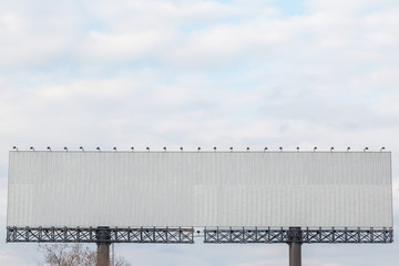 Blank billboard ready for new advertisement