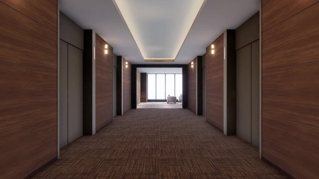 エレベーターホールウォークスルー
