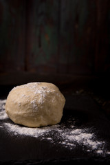 Dough with flour