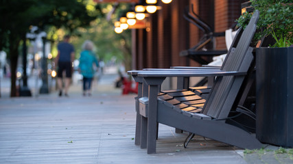 Chair on the outdoor patio