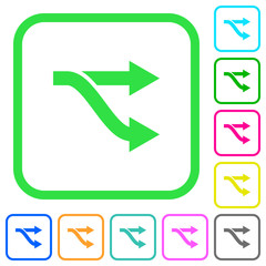 Fork vivid colored flat icons