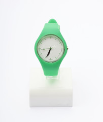 Green watch isolated