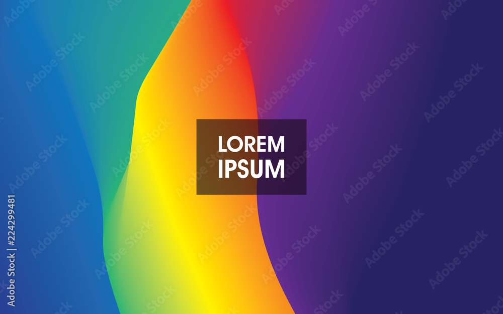 Poster 3d wavy flow background. dynamic effect. abstract vector illustration.
