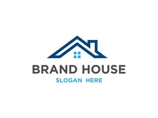 Beach house logo vector illustration