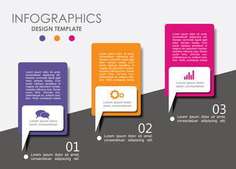 Infographic design template with place for your text. Vector illustration.