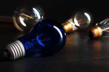 edison bulb close up.
