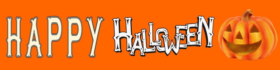 Illustration of a traditional halloween party greeting card