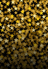 Festive horizontal Christmas vertical background with copy space. Text and golden stars