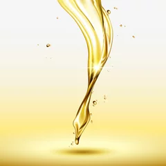 Fotobehang Golden serum liquid © MITstudio