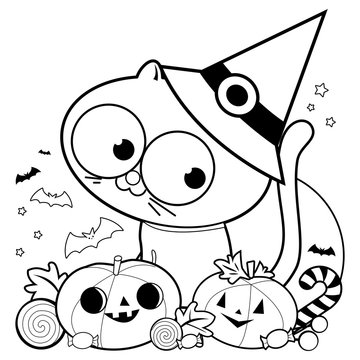 7,753 BEST Halloween Coloring Pages IMAGES, STOCK PHOTOS & VECTORS