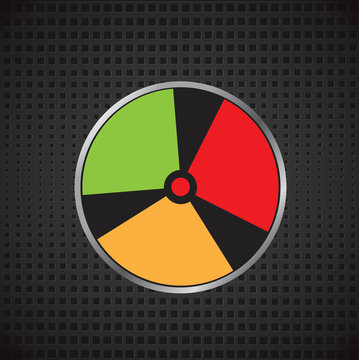 A vector illustration of a radiation warning signe. your for text.