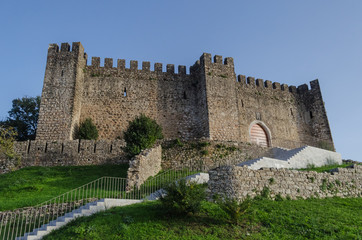 Castillo de los Caballeros Templarios en Pombal, Portugal.