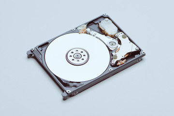 A hard disk drive isolated on white background.