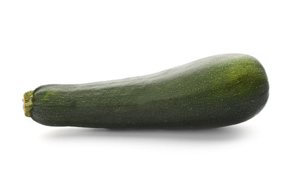 Fresh zucchini on white background