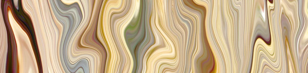 Crédence de cuisine en verre imprimé Vague abstraite Marron marbré avec motif de vague texturé 3d et lignes, beau fond d& 39 écran. Arrière-plan dans des couleurs sombres à des fins différentes.